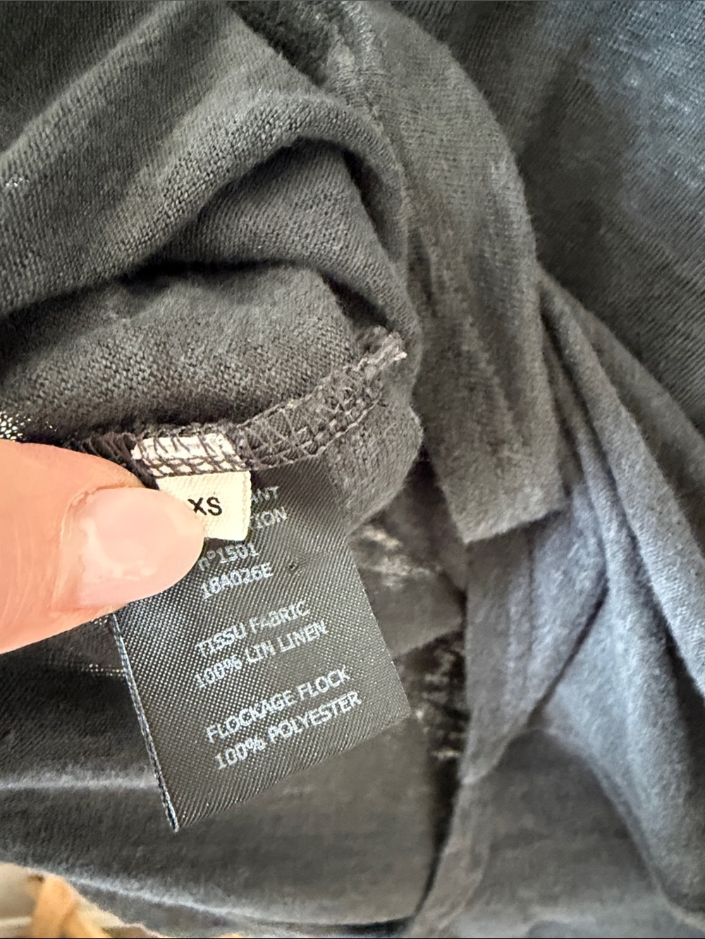 Isabel Marant Etoile Koldi Logo Charcoal Grey & Black Short Sleeve Linen Tee - Picture 7 of 7